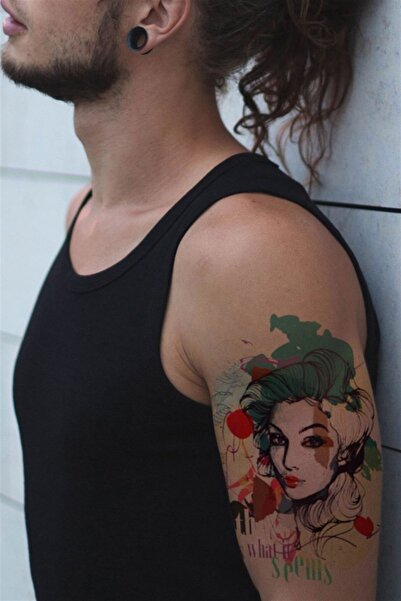 TAKIŞTIR Geçici Kadın Modelli Dövme Tattoo