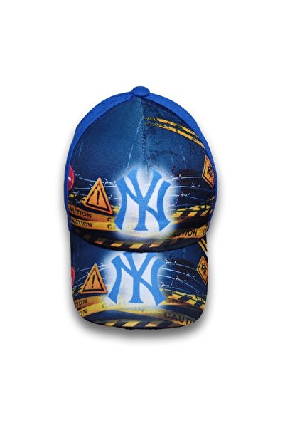 Kardelen Butik Denizli (With Traffic Sign) Waiter Size Unisex Nylon Hat (8-12 Years) (Sax Blue)