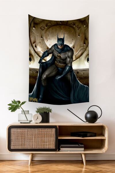 Vagonik Batman Dc Duvar Örtüsü Halısı 140 X 100 cm 70x100 cm