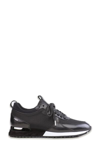 DOKA Leather - Linen Sneakers500795 Black