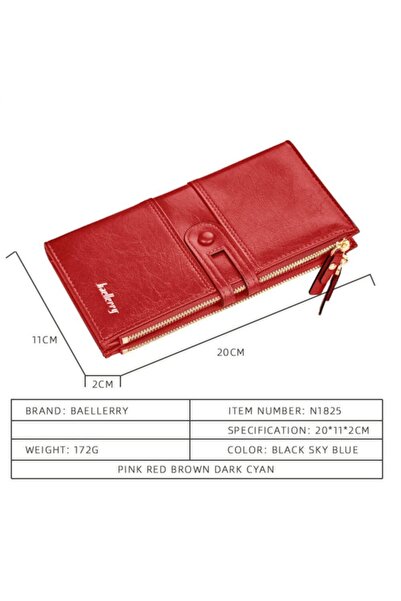 baellerry Premier Italian Red Wallet