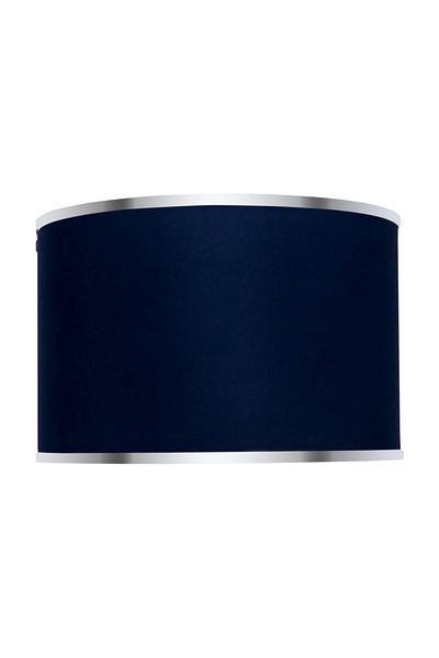 MINIMAL ETICARET VE BILGI TEKNOLOJILERI Viscose 30x30x21 Navy Blue Cylinder Lampshade Head