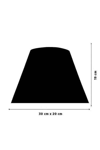 MINIMAL ETICARET VE BILGI TEKNOLOJILERI Viscose 30x20x19 White Cone Lampshade Head
