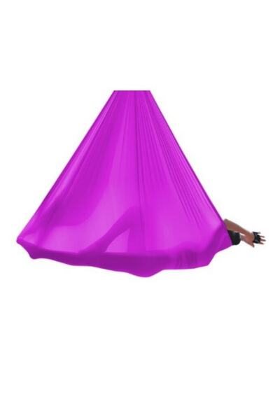 OmSiva مجموعة أرجوحة اليوجا الاحترافية باللون الأرجواني لا يمكن تمديدها بطول ...