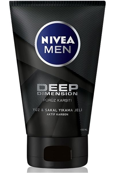 NIVEA Men Deep Dimension 100ml Face and Beard Cleansing Gel