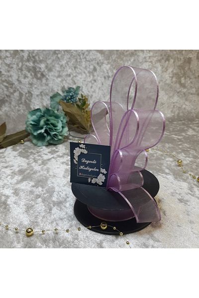 Değerlihediyeler 2.5 Cm Chiffon Lilac Ribbon 20 Mt. Wheel Ribbon