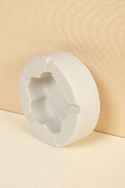 Handmeight Concrete Gray Flower Ashtray/ Ashtray