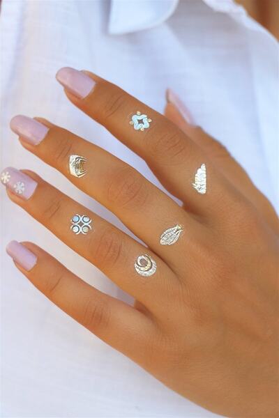 TAKIŞTIR Karışık Parmak Dövme Tattoo