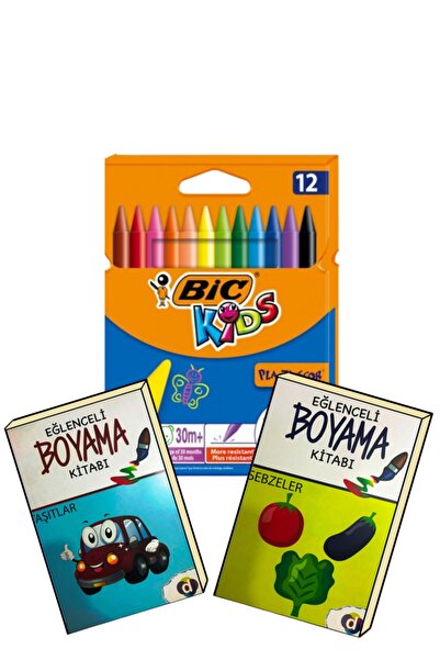 Ata Yayıncılık Süper Eğlenceli Boyama Kitapları (elleri Kirletmeyen 12'li Sil...