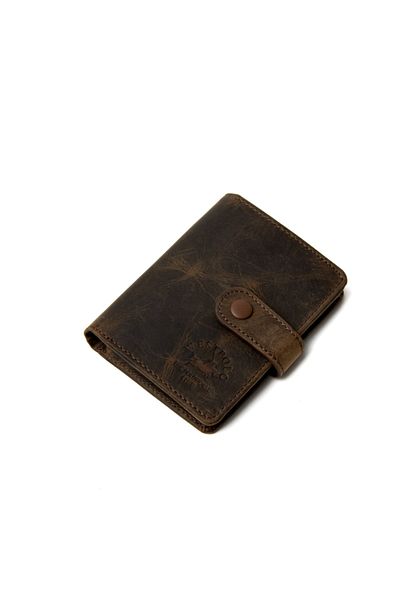 Westpolo Genuine Antique Leather Unisex Wallet Card Holder with Transparent Compartment