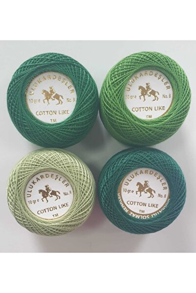 Rengahenk Ulukardeşler (10 GR-NO.8) Cotton Like Etamin - Kanaviçe 4'lü Nakış ...