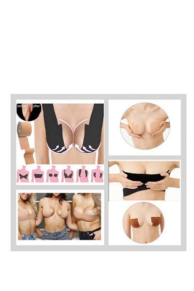 KİNDMAX Breast Stabilizer Lifting and Shaping Tape-black Color 5cmx5m Ramak Group Product