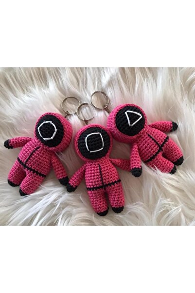 OYUNCAKPARK Squid Game Amigurumi Organik Anahtarlık Oyuncak