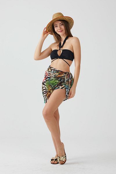 AYSHOME Κοντό φόρεμα παραλίας Ays Home Fashion Safari