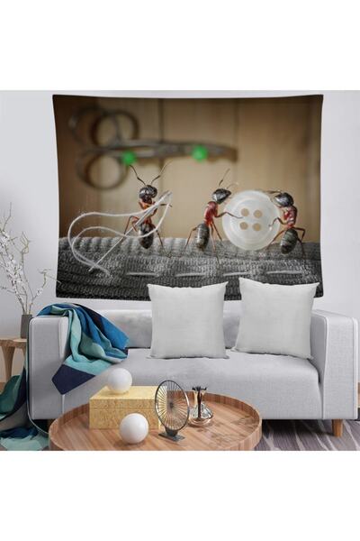 MEKTA HOME Tapet decorativ lavabil, rezistent la pete, Furnici Tailor Mktdvr-...