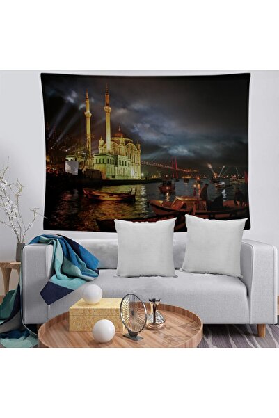MEKTA HOME Διακοσμητικό κάλυμμα τοίχου Istanbul Boğazı που πλένεται και δεν σ...