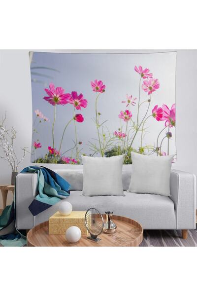 MEKTA HOME Model floral 15 Husă decorativă pentru perete, lavabilă, rezistent...
