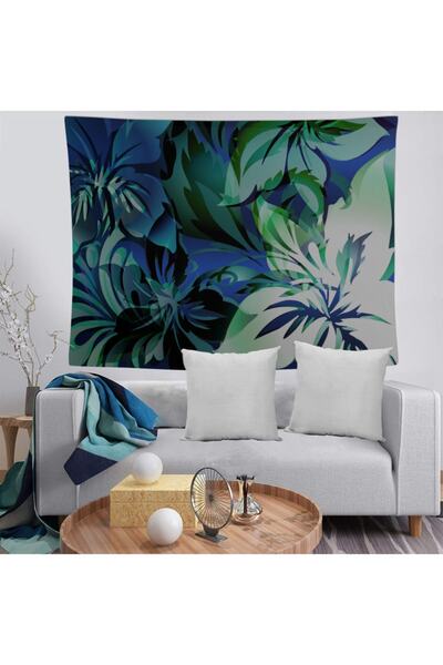 MEKTA HOME Model floral 13 Husă decorativă pentru perete, lavabilă, rezistent...