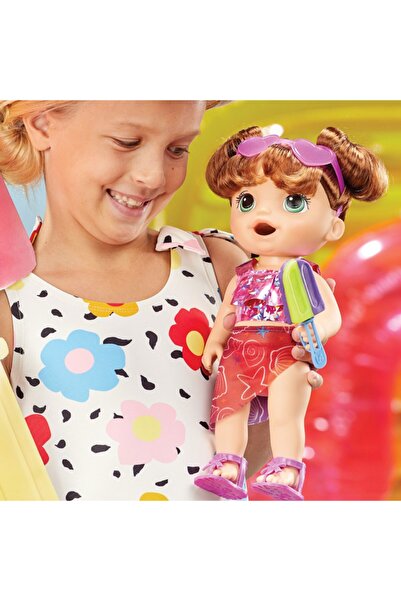Hasbro Baby Alive Bebeğimle Yaz Eğlencesi Kumral F1681