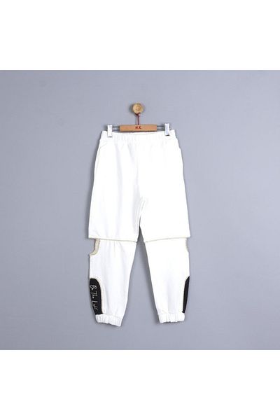 NK Girl's Elastic Waist and Side Open Trousers