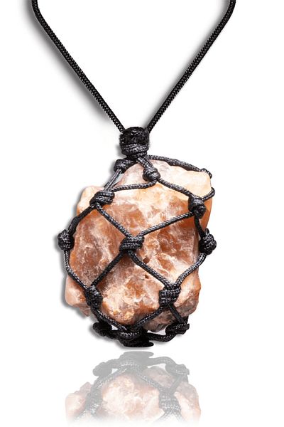 Tesbih Atölyesi Natural Red Opal Stone Certified Adjustable Necklace