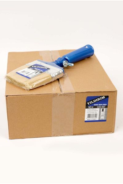 FırsatYapıMarket Acrobat Paint Brush Robot Brush Movable Head Edge and Corner Brush No:4 12 Pcs