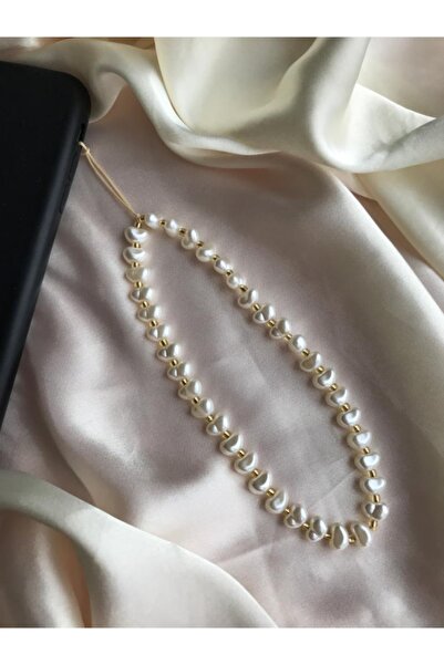 PEONY peonyofficiall Pearl Detailed Phone Charm Phone Strap