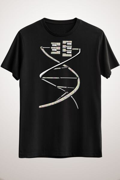 GreenMint تيشيرت موسيقى أسود للجنسين من Music Gene