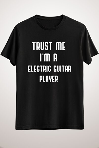 GreenMint للجنسين الأسود الثقة بي أنا لاعب الغيتار الكهربائي