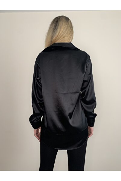 ZF BUTİK Women's Shiny Satin Shirt