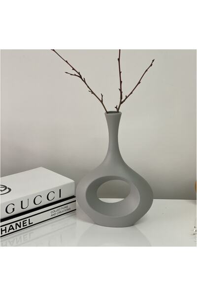 stilinbu Βάζο Bohemian Grey Ceramic Bemol - H32