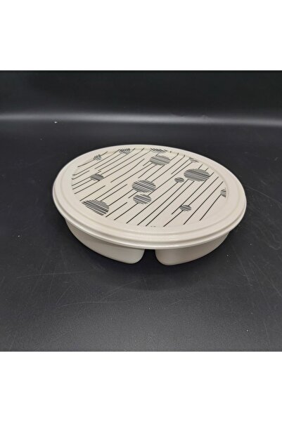 HibanaPazarı Melamin Yuvarlak Kapaklı Kahvaltılık 19 cm