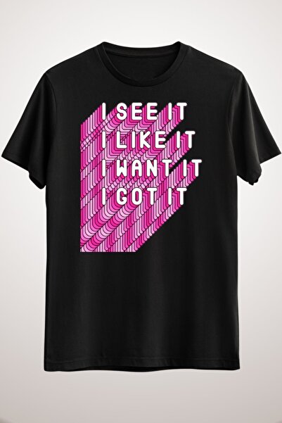 GreenMint للجنسين أسود أنا أرى ذلك، أنا أحبه، أريد ذلك، حصلت عليها!!- تي شيرت...