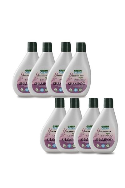 Green Clean Lavender 275 Ml - 8-Piece Shampoo Set - Dyed Hair