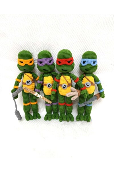 OYUNCAKPARK Ninja Kaplumbağalar Takımı Amigurumi Organik Oyuncak