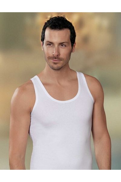 Şahinler E066 Tricou din lycra cu bretele late pentru bărbați