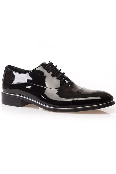 maximoda Pantofi clasici din piele lacuita foarte eleganti pentru costume și costume de mire
