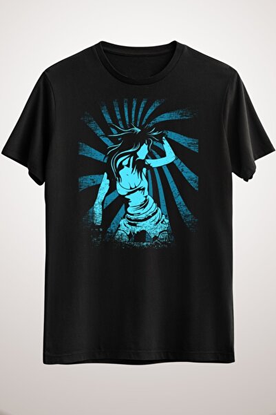 GreenMint للجنسين المرأة السوداء الرقص الهذيان الموسيقى التي شيرت الموسيقى مه...