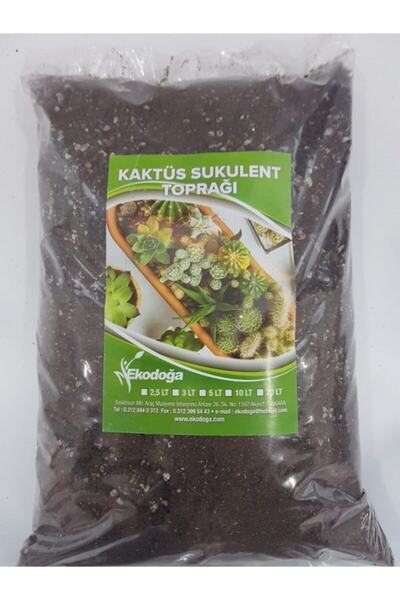Doğalsan Tarım Kaktüs Toprağı 3 lt Özel Karışım İthal Torf Pomza Perlit Vermi...