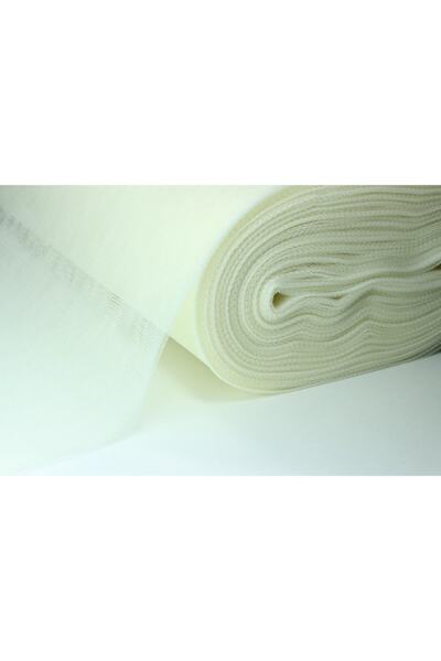 Huzur Party Store Υφασμάτινο τούλι ελληνικού κυψελωτού σχεδίου σε ανοιχτό λευ...