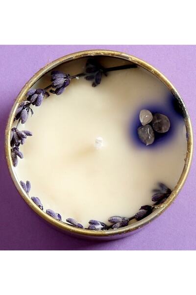 Venüs Kızı Dekoratif Hediyelik Yeni Ay 1 - Metal Kutu Soya Wax Ritüel Mumu