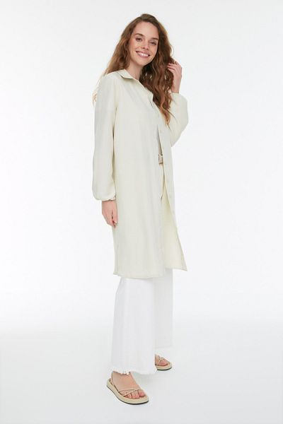 Trendyol Modest Hemde - Beige - Regular Fit