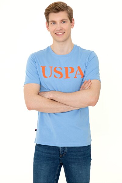 U.S. Polo Assn. Μπλε ανδρικό μπλουζάκι