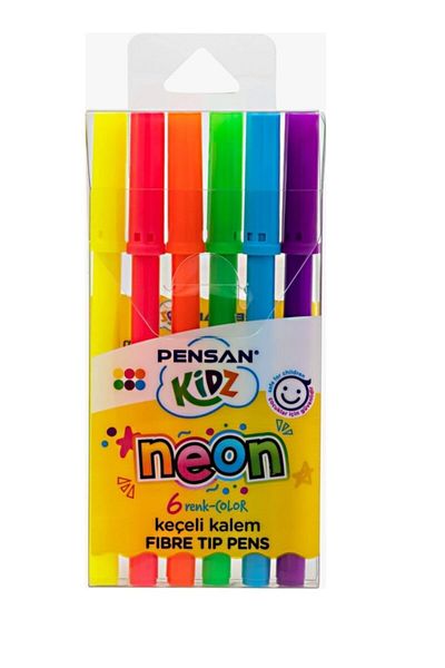 Pensan Felt Pen 6 Pieces Neon and 6 Pieces Pastel Color