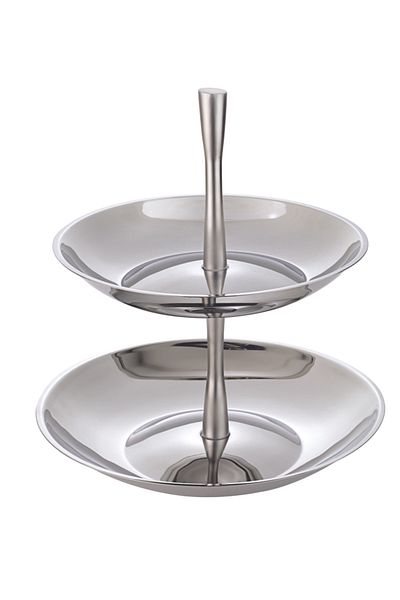 Hisar Platinum Layered Steel Fruit Holder