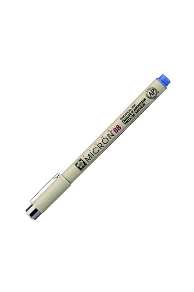 Sakura Pigma Micron 08 - 0.5mm Blue Technical Drawing Pen