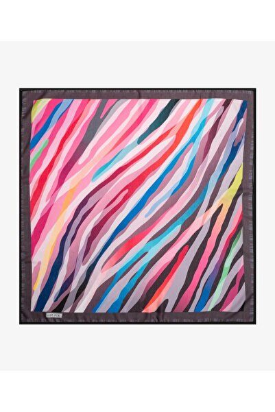 Aker Sport Gri Renkli Tivil Eşarp