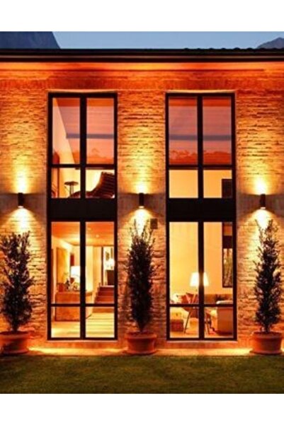 fullreyon Amber Işık Ledli Iç Ve Dış Mekan Dekoratif Çift Yönlü Duvar Apliği