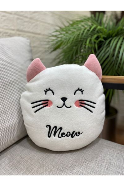 by ballı biocotton Two Cute Cats Combination Gift Pillow