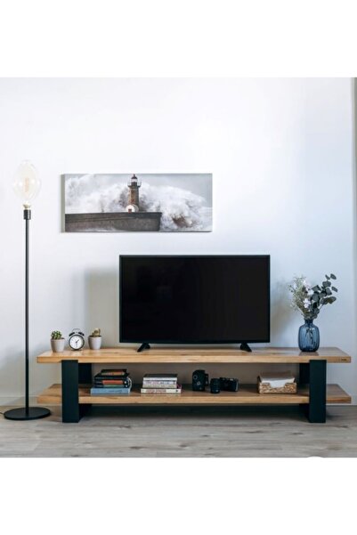 Genel Markalar Doğal Ahşap Tv Ünitesi